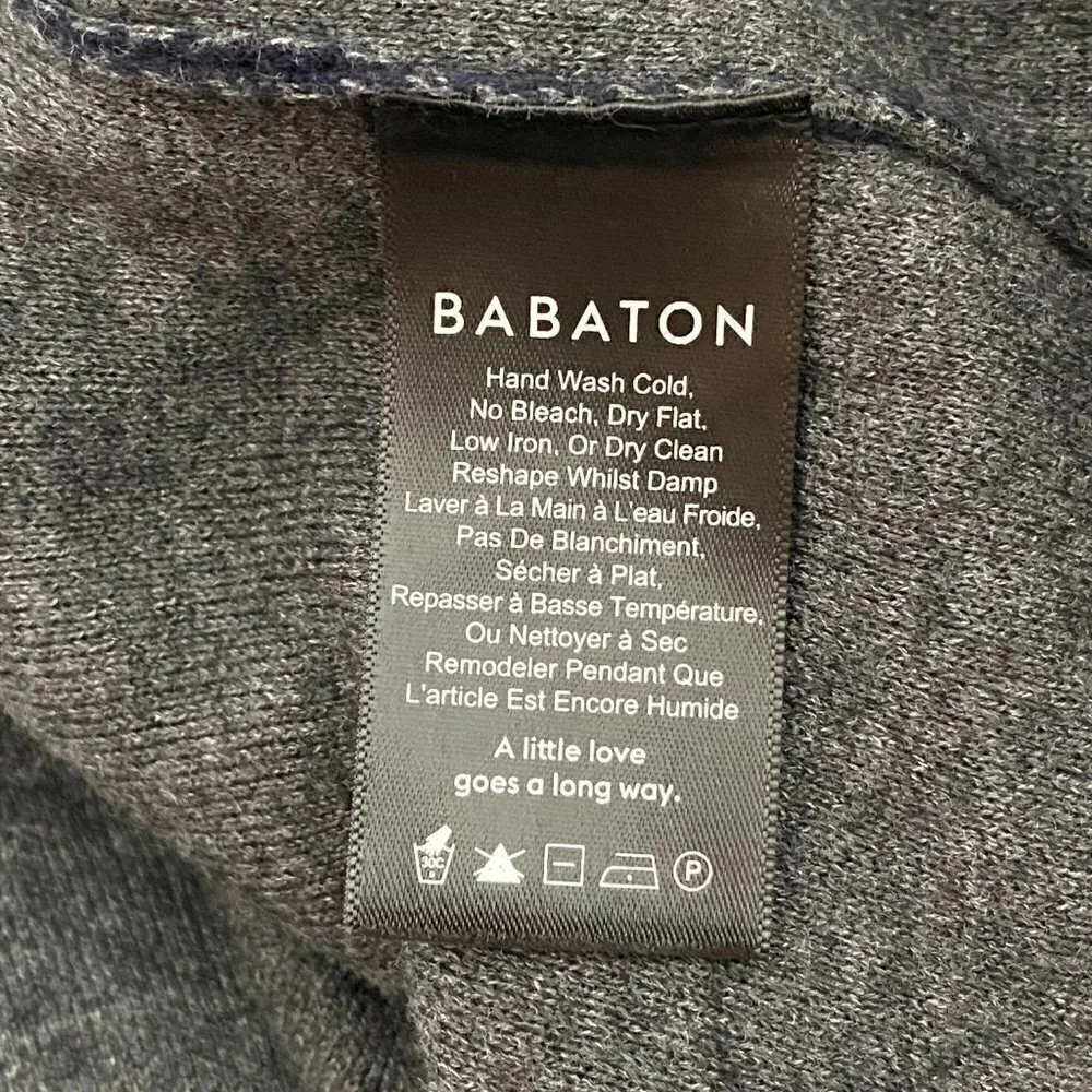 Aritzia Babaton Lance Wool Linen Blend Duster Cardigan Navy - Picture 9 of 11